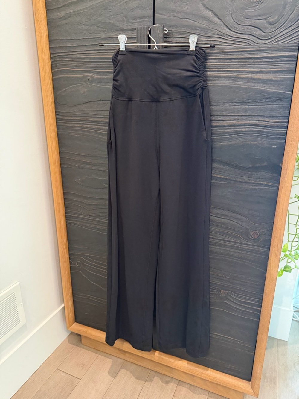 High Waisted Wide Leg Cotton Pant